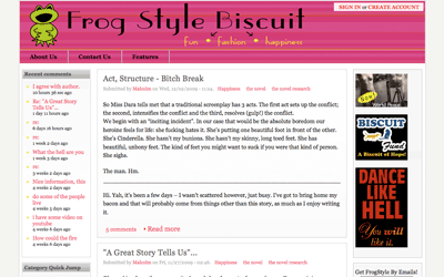 frog style biscuit